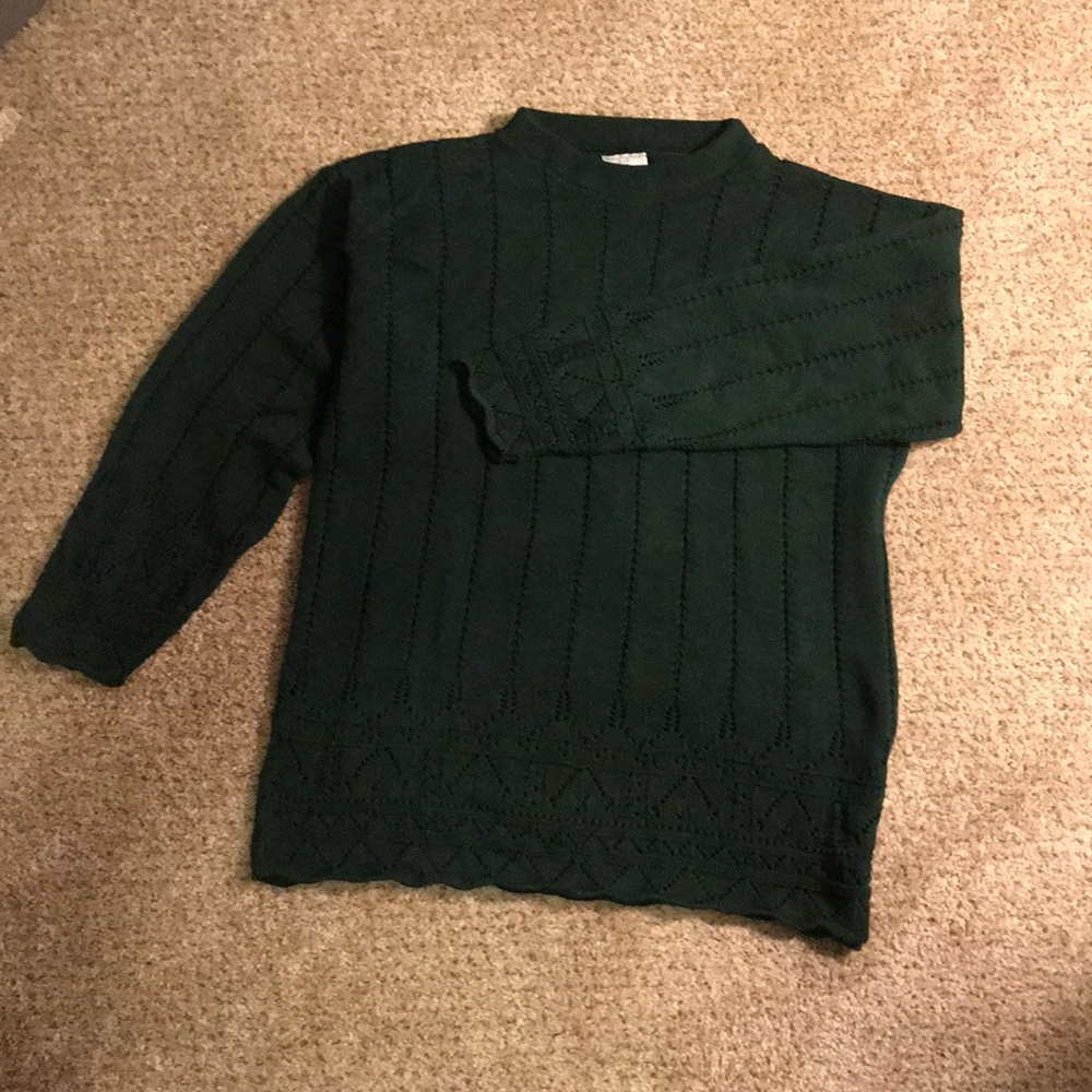 Olive Green Harot Knitted Sweater